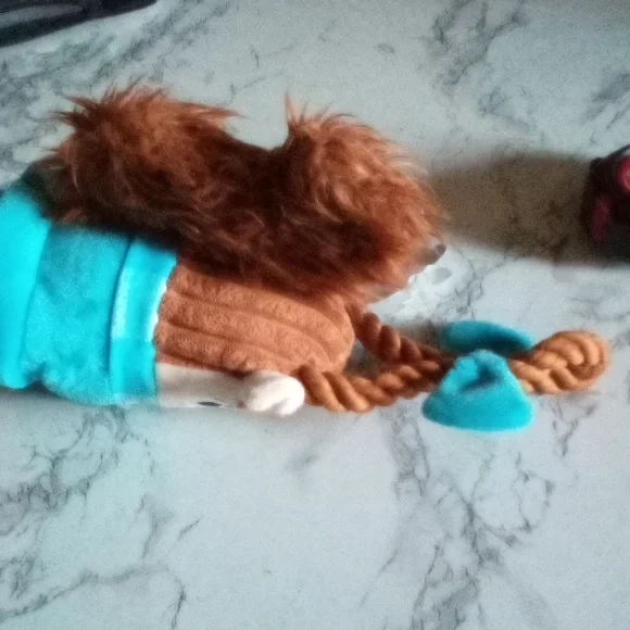 3/$30 NWT Bark Box Toys Christmas - Fluffy Sue - Tug-O-War Squeaky Crinkle Toy - Picture 3 of 7